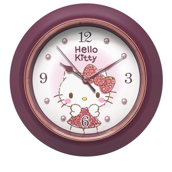 Hello Kitty 10” Wall Clock rare item from Japan brand new in box quiet sweep - Picture 7 of 7